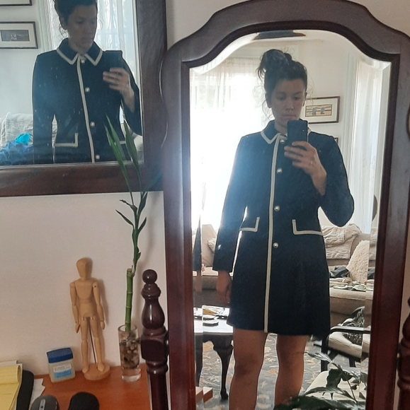 EUC Kate Spade Wool Coat w Contrast Stitching